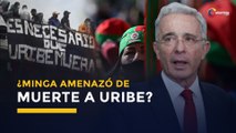 Polémica por “amenaza de muerte” a Álvaro Uribe, durante entrada de la Minga Indígena a Bogotá