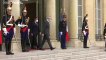 الرئيس الفرنسي يلتقي مع رئيس الوزراء العراقي في الاليزيه