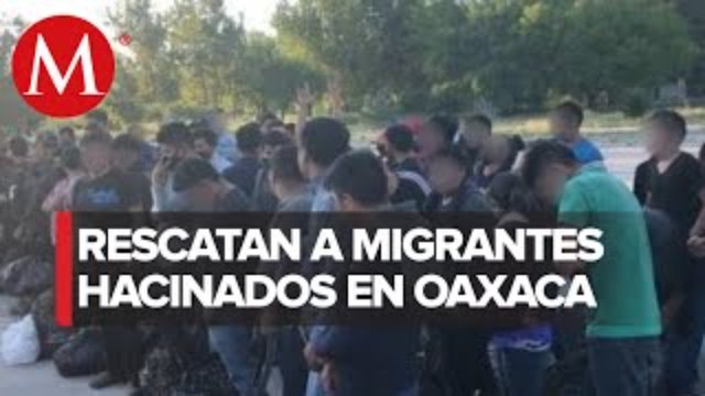 Rescatan a 57 migrantes en Oaxaca; detienen a dos 'polleros'