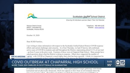 COVID outbreak at Chaparral High School