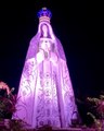 Virgen del Valle se iluminó de rosa por el día contra el cáncer de mama