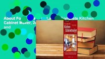 About For Books  Bob Lang's Complete Kitchen Cabinet Maker, 2nd Edition: Shop Drawings and