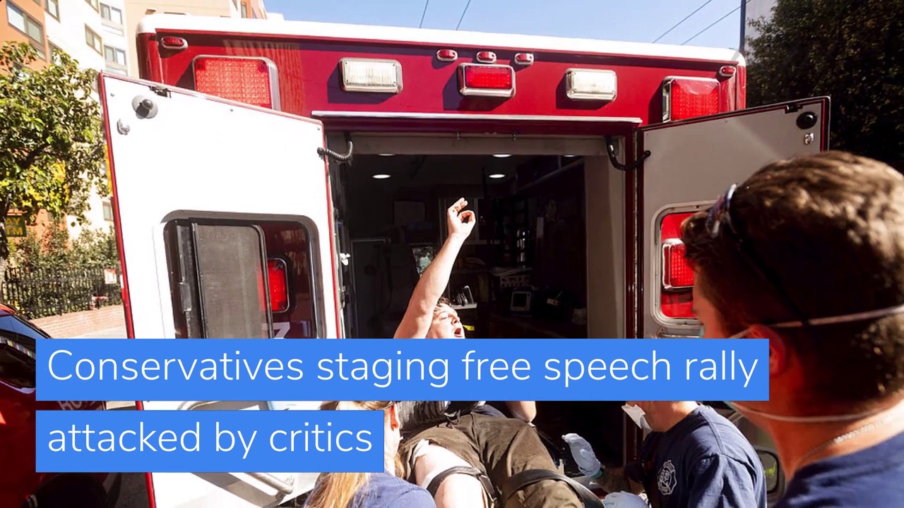 Conservatives staging free speech rally attacked by critics, and other top stories in US news from October 20, 2020.