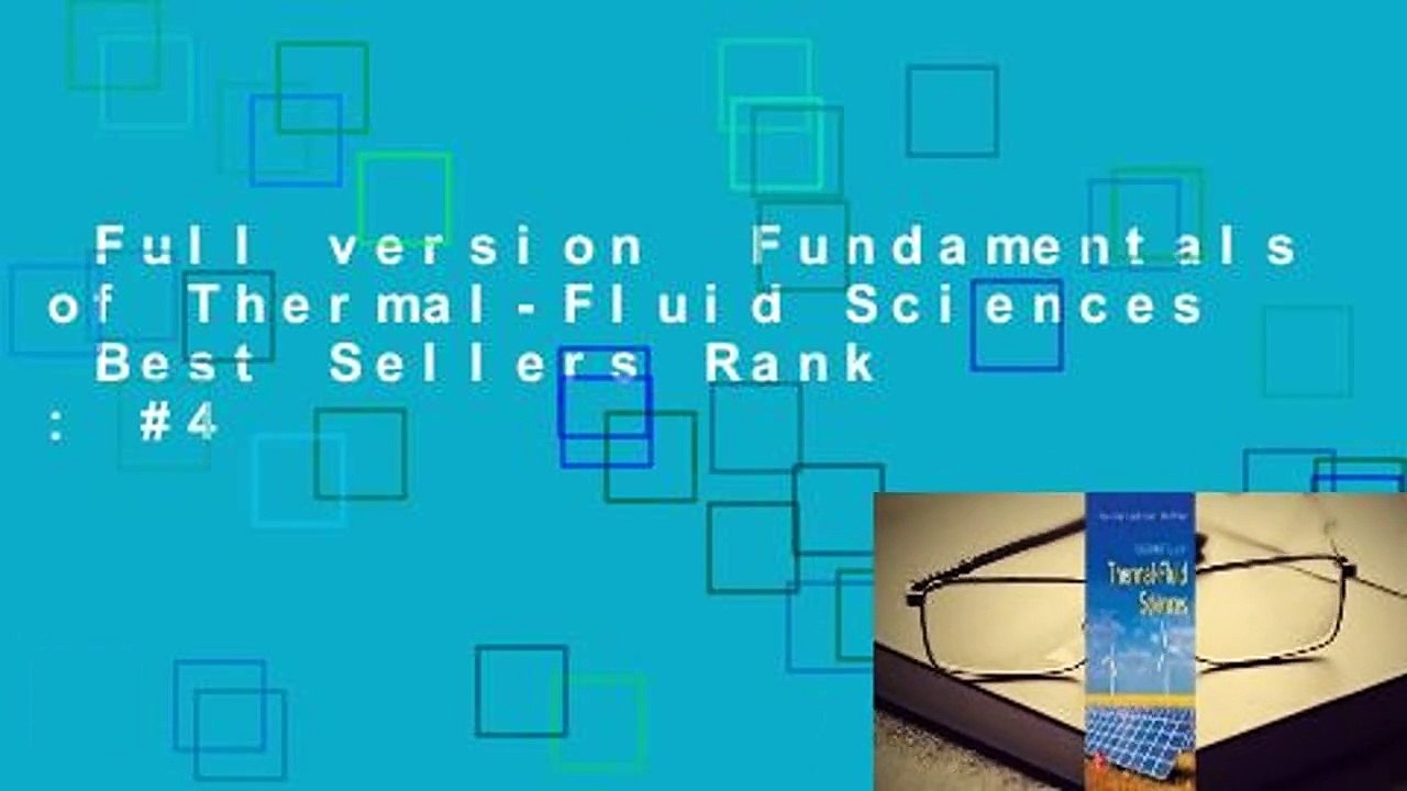 Full version  Fundamentals of Thermal-Fluid Sciences  Best Sellers Rank : #4