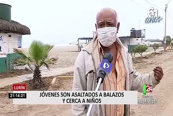 Lurín: jóvenes son asaltados a balazos en presencia de niños