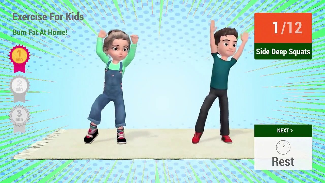 Kids Exercise_ Burn Fat in 10 Minutes
