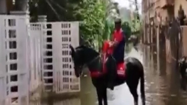 Hyderabad floods: Horse riders jump into rescue efforts
