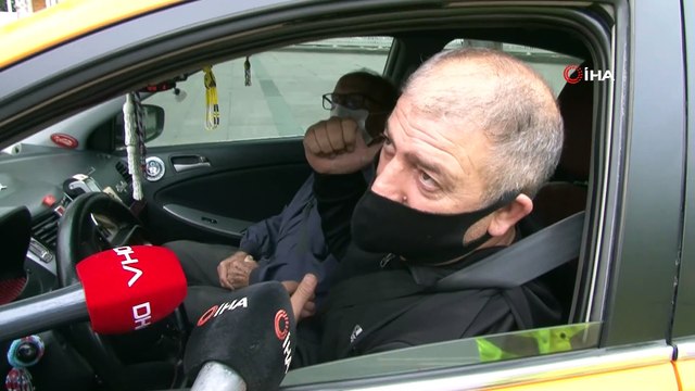 Dolmabahçe'de toplu taşıma araçlarında korona virüs denetimi