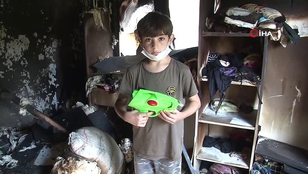 Kızının evi küle dönen ve kedileri ölen annenin gözyaşları