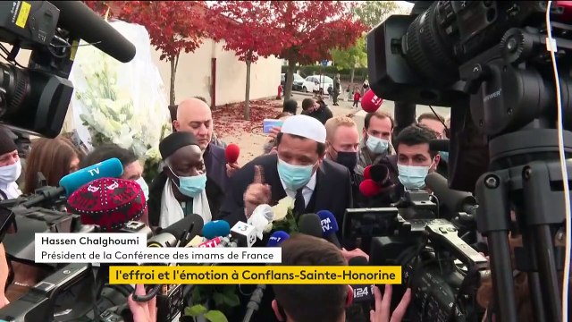 Assassinat de Samuel Paty : émotion et indignation à Conflans-Sainte-Honorine