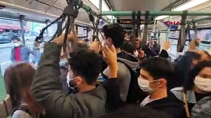 Bağcılar-Kabataş tramvayında dikkat çeken yoğunluk