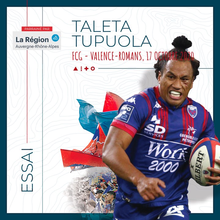 L'essai de Taleta Tupuola face à Valence-Romans, saison 2020-2021