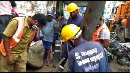 இந்து தமிழ் இணைய தளத்தில் வீடியோ பதிவு எதிரொலி சென்னை பெருநகர மாநகராட்சியினர் விரைந்து நடவடிக்கை!