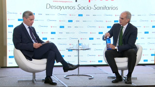 Ruiz Escudero en los Desayunos Socio Sanitarios de Europa Press