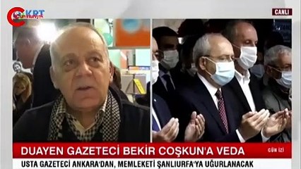 Bekir Coşkun son yolculuğuna uğurlandı