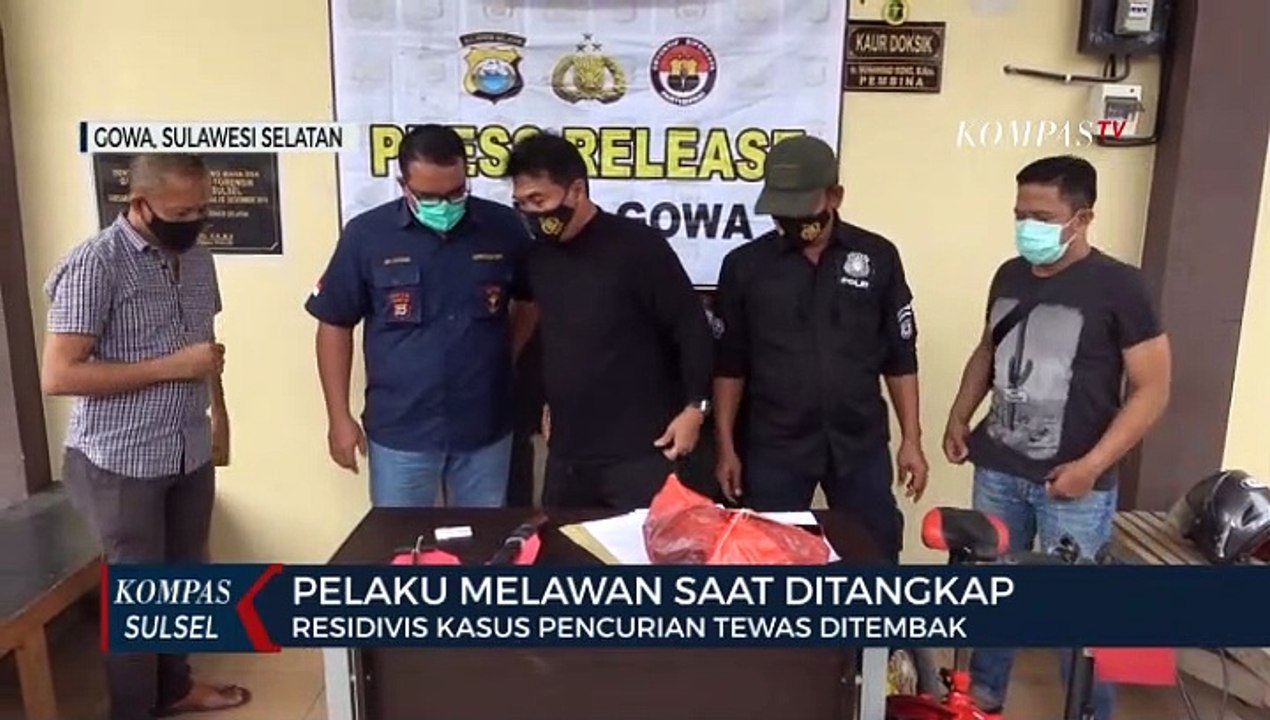 Residivis Kasus Pencurian Tewas Ditembak Polisi di GOWA