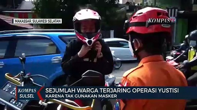 Sejumlah Warga Terjaring Operasi Yustisi Tak Gunakan Masker