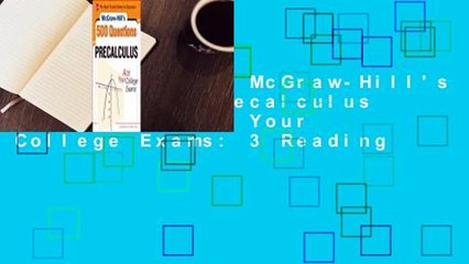 Full version  McGraw-Hill's 500 College Precalculus Questions: Ace Your College Exams: 3 Reading