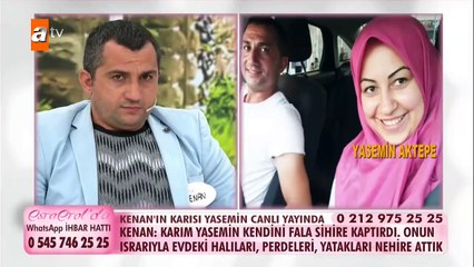 Kenan'ın karısı Yasemin canlı yayında!