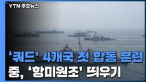 반중 '쿼드' 4개국 첫 합동 훈련..中, '항미원조' 띄우기 / YTN