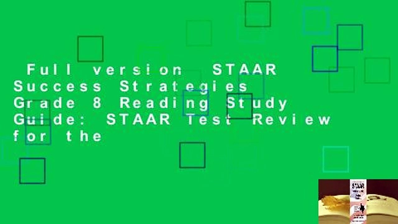 Full version  STAAR Success Strategies Grade 8 Reading Study Guide: STAAR Test Review for the