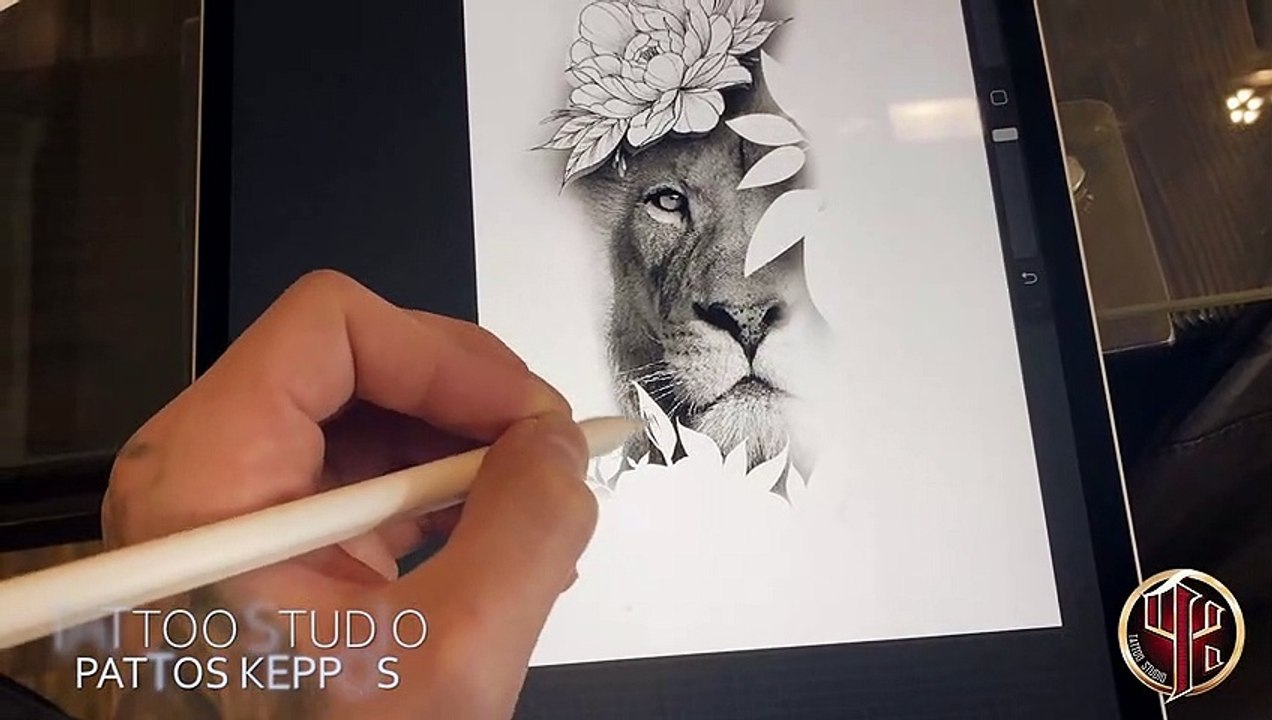 Tattoo Studio Pattos Keppos - Lion Flower Tattoo