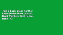 Full E-book  Black Panther Little Golden Book (Marvel: Black Panther)  Best Sellers Rank : #2