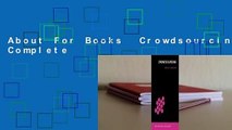 About For Books  Crowdsourcing Complete