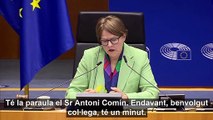 Comín denuncia la violència policíaca a l'eurocambra