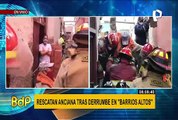 Barrios Altos: adultos mayores quedaron atrapados tras derrumbe en quinta