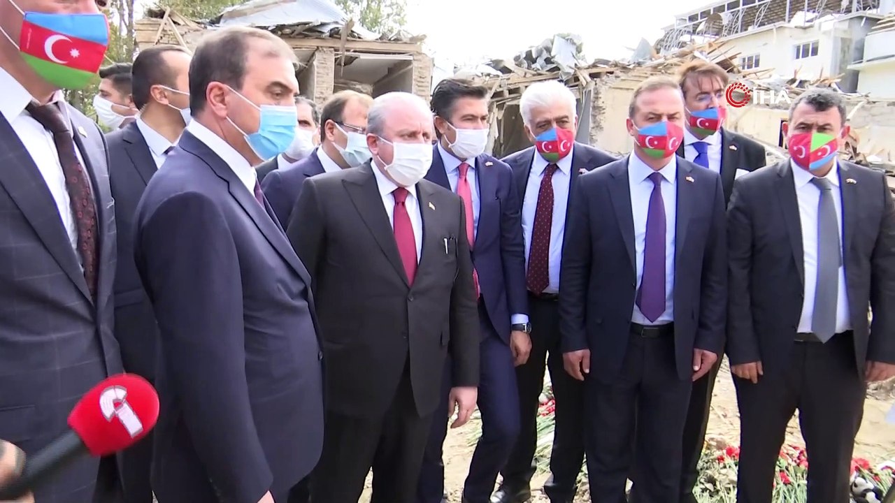 - TBMM Başkanı Mustafa Şentop: 'Ermenistan savaşın hukukuna ve ahlakına riayet etmeksizin kalleşçe sivilleri saldırmaktadır'- Şentop, Ermenistan tarafından saldırıya uğrayan Gence’de