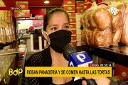 Inaudito: no solo robaron panadería, se comieron y arruinaron tortas