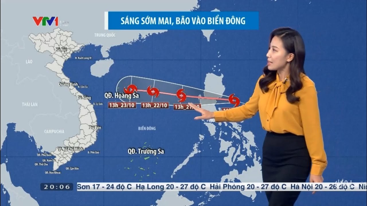 Tin Khẩn Cấp Bão Số 8 Mới  - Dự báo thời tiết hôm nay và ngày mai 21/10  Bản Tin Dự báo thời tiết