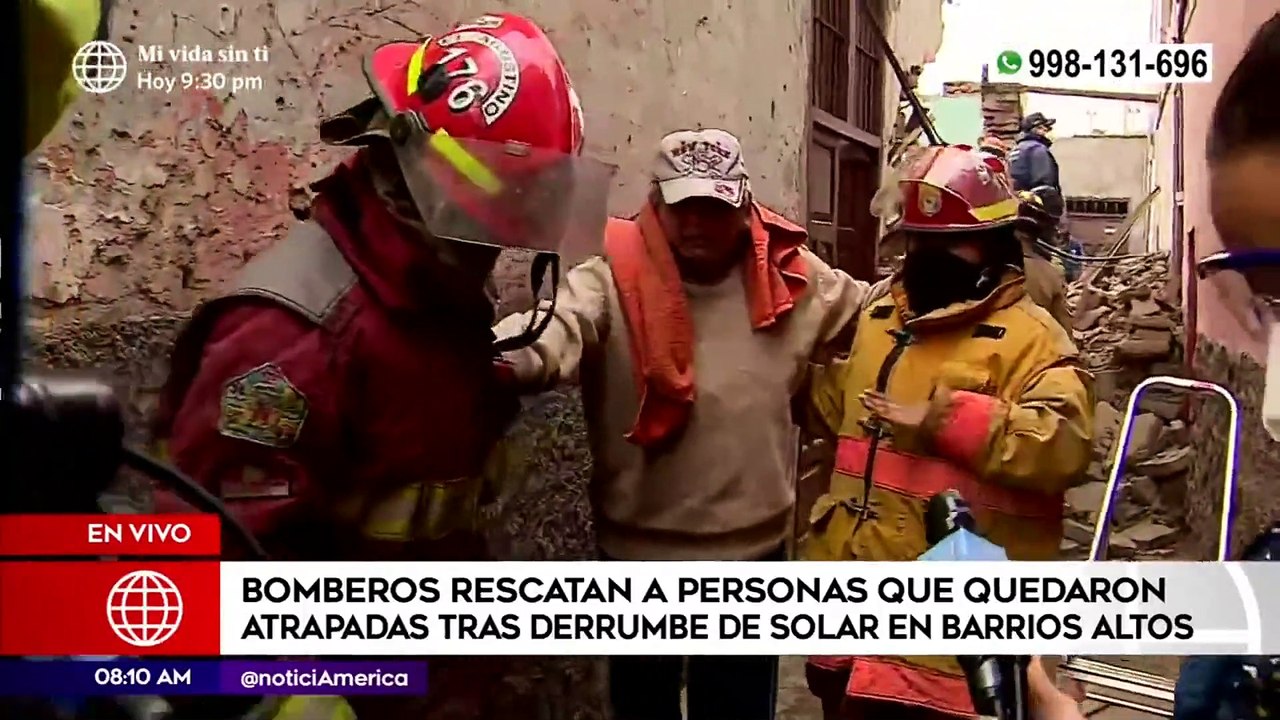 Bomberos rescataron a personas atrapadas tras derrumbe en un solar | Primera Edición (HOY)