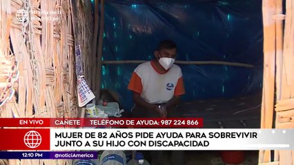 Mujer de 82 años pide ayuda para sobrevivir junto a su hijo | Edición Mediodía (HOY)