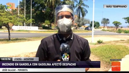 Incendio de camión de gasolina fue sofocado por bomberos - Anzoátegui - VPItv