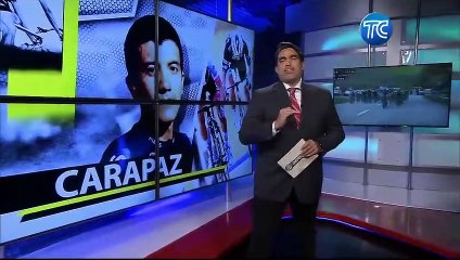 Richard Carapaz llega segundo en la primera etapa de la vuelta a España