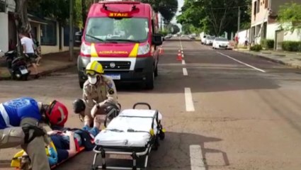 Mulher de 29 anos fica ferida em colisão no Bairro Neva