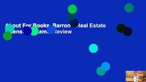 About For Books  Barron's Real Estate Licensing Exams  Review