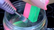 Watch how colorful acrylic nail powders are made from chalk
