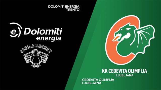 Dolomiti Energia Trento - Cedevita Olimpija Ljubljana Highlights | 7DAYS EuroCup, RS Round 4
