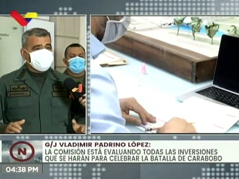 Comisión Presidencial evalúa inversiones necesarias para celebrar el Bicentenario de la Batalla de Carabobo
