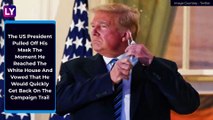 Donald Trump Returns To White House, Removes Mask As He Continues COVID-19 Treatment