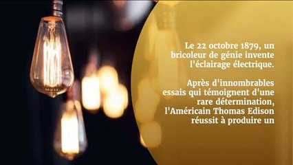 Invention de l'ampoule électrique