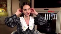 REBECCA: Lily James & Armie Hammer Talk Stealing, Being Clumsy and Sending Love Notes