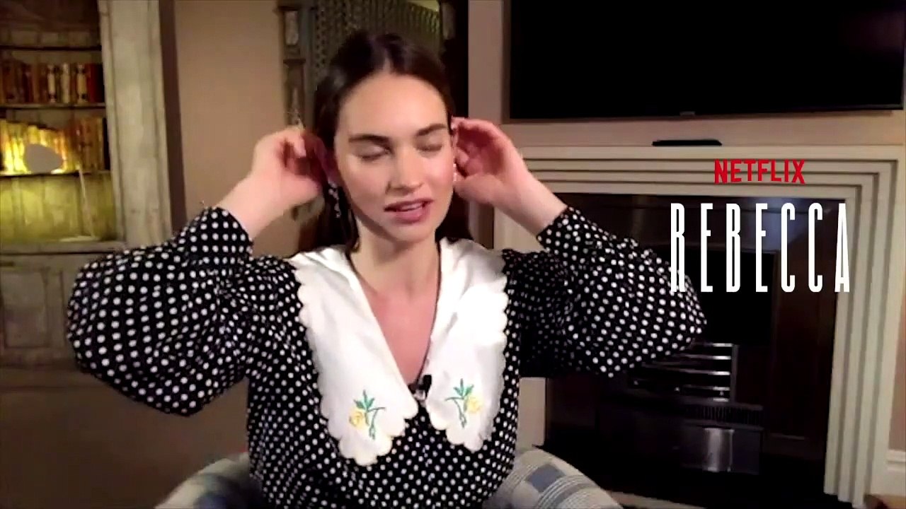 REBECCA: Lily James & Armie Hammer Talk Stealin...