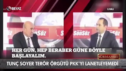 Tunç Soyer PKK'yı lanetleyemedi!