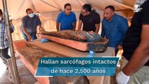 Descubren otros 80 sarcófagos cerrados de hace más de 2 mil años en Egipto