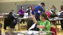 LIVE - Election workers examine mail-in ballots in Maryland