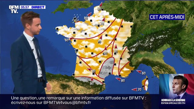 Un temps encore agité sur le nord-ouest ce mercredi mais des températures plus douces partout